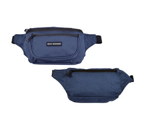 Bicky Bernard  Unisex Navy Blue Water Repellent Nylon Fanny Pack | Jogging Belt For Phone | 13cm x 30cm | Marathon Running Belt With 3 Compartments | Lightweight Mountain Bike Waist Pack Bicky Bernard  Unisex Navy Blue Water Repellent Nylon Fanny Pack | Jogging Belt For Phone | 13cm x 30cm | Marathon Running Belt With 3 Compartments | Lightweight Mountain Bike Waist Pack