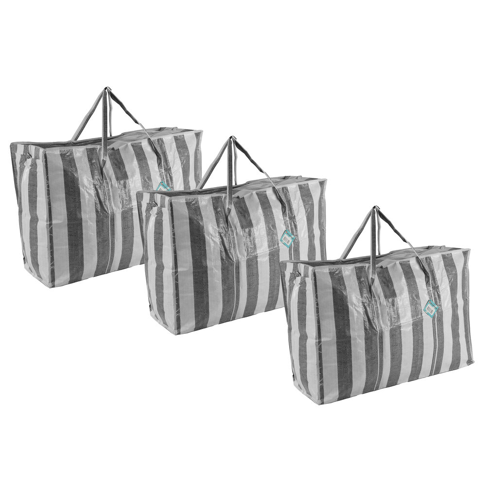 Discountershop Opbergtas Voor Dekbed XL Set van 3 | 90 Liter per Tas | Duurzaam Polyester Turkentassen met Rits en Verstevigde Handvatten | 70cm x 48cm x 28cm | Ideaal als Stevige Boodschappentas Voor Het Dragen Van Boodschappen Discountershop Opbergtas Voor Dekbed XL Set van 3 | 90 Liter per Tas | Duurzaam Polyester Turkentassen met Rits en Verstevigde Handvatten | 70cm x 48cm x 28cm | Ideaal als Stevige Boodschappentas Voor Het Dragen Van Boodschappen