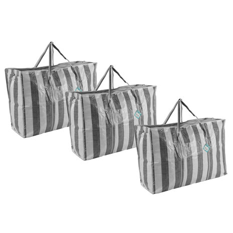 Discountershop Storage Bags For Duvets Set of 3 | 90 Liter Durable Polyester Clothing Bags With Zipper and Reinforced Handles | Ideal for Bedding Storage | 70cm x 48cm x 28cm | 20 kg Capacity Discountershop Storage Bags For Duvets Set of 3 | 90 Liter Durable Polyester Clothing Bags With Zipper and Reinforced Handles | Ideal for Bedding Storage | 70cm x 48cm x 28cm | 20 kg Capacity