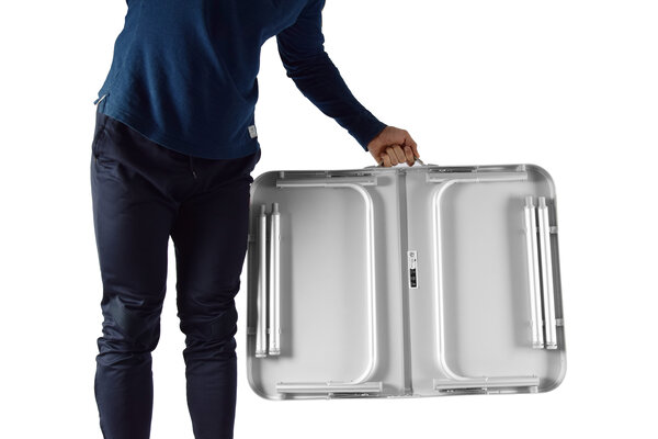 Discountershop Weerbestendige Buiten Klaptafel | 75cm x 55cm x 60cm | Campingtafel Inklapbare voor Buiten | Opvouwbare Tuintafel met Handvat | Stevige Aluminium en Kunststof | Klaptafel met 2 Verstelbare Hoogtes | Tuintafel Inklapbaar Geschikt voor 1-2 Personen Discountershop Weerbestendige Buiten Klaptafel | 75cm x 55cm x 60cm | Campingtafel Inklapbare voor Buiten | Opvouwbare Tuintafel met Handvat | Stevige Aluminium en Kunststof | Klaptafel met 2 Verstelbare Hoogtes | Tuintafel Inklapbaar Geschikt voor 1-2 Personen