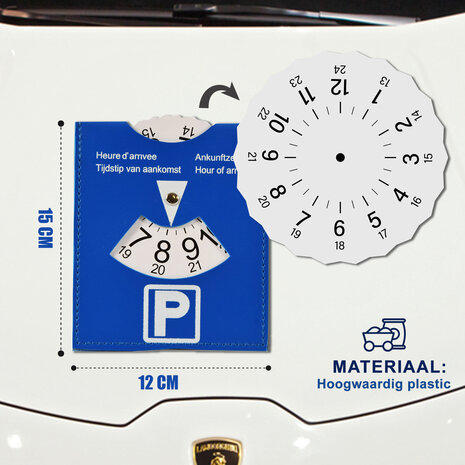 Discountershop Premium Blue Parking Discs Set of 3 | Perfect for Blue Parking Zones & Residential Parking | Durable European Parking Disc | High Quality Plastic | 15 cm x 12 cm Discountershop Premium Blue Parking Discs Set of 3 | Perfect for Blue Parking Zones & Residential Parking | Durable European Parking Disc | High Quality Plastic | 15 cm x 12 cm