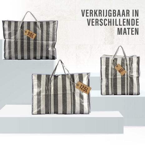 Discountershop Opbergtas Voor Dekbed XL Set van 3 | 90 Liter per Tas | Duurzaam Polyester Turkentassen met Rits en Verstevigde Handvatten | 70cm x 48cm x 28cm | Ideaal als Stevige Boodschappentas Voor Het Dragen Van Boodschappen Discountershop Opbergtas Voor Dekbed XL Set van 3 | 90 Liter per Tas | Duurzaam Polyester Turkentassen met Rits en Verstevigde Handvatten | 70cm x 48cm x 28cm | Ideaal als Stevige Boodschappentas Voor Het Dragen Van Boodschappen