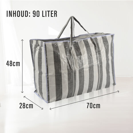 Discountershop Opbergtas Voor Dekbed XL Set van 3 | 90 Liter per Tas | Duurzaam Polyester Turkentassen met Rits en Verstevigde Handvatten | 70cm x 48cm x 28cm | Ideaal als Stevige Boodschappentas Voor Het Dragen Van Boodschappen Discountershop Opbergtas Voor Dekbed XL Set van 3 | 90 Liter per Tas | Duurzaam Polyester Turkentassen met Rits en Verstevigde Handvatten | 70cm x 48cm x 28cm | Ideaal als Stevige Boodschappentas Voor Het Dragen Van Boodschappen