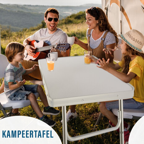 Discountershop Versatile Camping Table 75cm x 55cm x 60cm | Weatherproof Outdoor Folding Table with Handle | Adjustable Heights for 1-2 Persons | Lightweight Picnic Table | Sturdy Aluminum & Plastic | Perfect for Camping, Garden And Outdoor Use | Compact and Portable Fo Discountershop Versatile Camping Table 75cm x 55cm x 60cm | Weatherproof Outdoor Folding Table with Handle | Adjustable Heights for 1-2 Persons | Lightweight Picnic Table | Sturdy Aluminum & Plastic | Perfect for Camping, Garden And Outdoor Use | Compact and Portable Fo