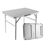 Discountershop Weerbestendige Buiten Klaptafel | 75cm x 55cm x 60cm | Campingtafel Inklapbare voor Buiten | Opvouwbare Tuintafel met Handvat | Stevige Aluminium en Kunststof | Klaptafel met 2 Verstelbare Hoogtes | Tuintafel Inklapbaar Geschikt voor 1-2 Personen Discountershop Weerbestendige Buiten Klaptafel | 75cm x 55cm x 60cm | Campingtafel Inklapbare voor Buiten | Opvouwbare Tuintafel met Handvat | Stevige Aluminium en Kunststof | Klaptafel met 2 Verstelbare Hoogtes | Tuintafel Inklapbaar Geschikt voor 1-2 Personen