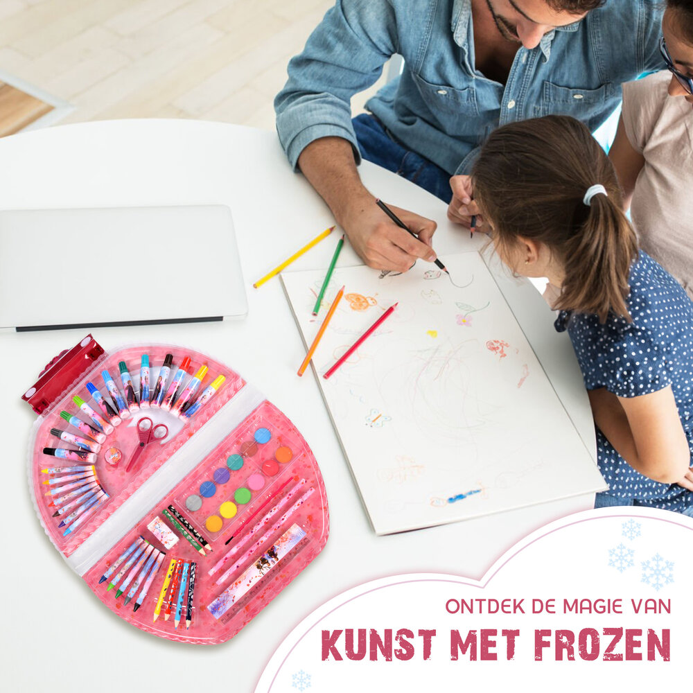 Disney 51 Delig Kleurkoffer voor Kinderen | Frozen Creatieve Tekendoos | Kleurpotloden, Stiften, Wasco's, Waterverf & Meer | Perfecte Creatieve Activiteit & Cadeau voor Kinderen, Studenten, Beginners en Kunstenaars | Reizen Kunstbenodigdheden Geschenken Disney 51 Delig Kleurkoffer voor Kinderen | Frozen Creatieve Tekendoos | Kleurpotloden, Stiften, Wasco's, Waterverf & Meer | Perfecte Creatieve Activiteit & Cadeau voor Kinderen, Studenten, Beginners en Kunstenaars | Reizen Kunstbenodigdheden Geschenken