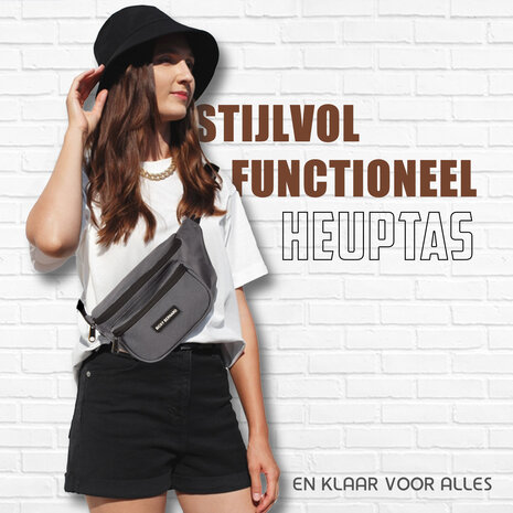 Bicky Bernard  Unisex Heuptasje Voor Telefoon | Crossbody Wandeltasje Voor Dames en Heren | Grijs | Nylon | 13cm x 30cm | Buiktasje met 3 Vakken | Heuptasje Voor Reizen Wandelen en Sport Bicky Bernard  Unisex Heuptasje Voor Telefoon | Crossbody Wandeltasje Voor Dames en Heren | Grijs | Nylon | 13cm x 30cm | Buiktasje met 3 Vakken | Heuptasje Voor Reizen Wandelen en Sport