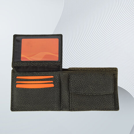 Merkloos Elegante Leren Portemonnee | Zwart/Grijs | Compact Design | 12.5cm x 9.5cm x 2cm | 6 Kaarthouders | 2 Verborgen Vakken | 2 Ruime Biljetvakken | Ritsvak voor Munten & ID-Vak | Ideaal als Portefeuille Cadeau Merkloos Elegante Leren Portemonnee | Zwart/Grijs | Compact Design | 12.5cm x 9.5cm x 2cm | 6 Kaarthouders | 2 Verborgen Vakken | 2 Ruime Biljetvakken | Ritsvak voor Munten & ID-Vak | Ideaal als Portefeuille Cadeau