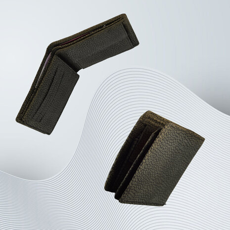 Merkloos Elegante Leren Portemonnee | Zwart/Grijs | Compact Design | 12.5cm x 9.5cm x 2cm | 6 Kaarthouders | 2 Verborgen Vakken | 2 Ruime Biljetvakken | Ritsvak voor Munten & ID-Vak | Ideaal als Portefeuille Cadeau Merkloos Elegante Leren Portemonnee | Zwart/Grijs | Compact Design | 12.5cm x 9.5cm x 2cm | 6 Kaarthouders | 2 Verborgen Vakken | 2 Ruime Biljetvakken | Ritsvak voor Munten & ID-Vak | Ideaal als Portefeuille Cadeau