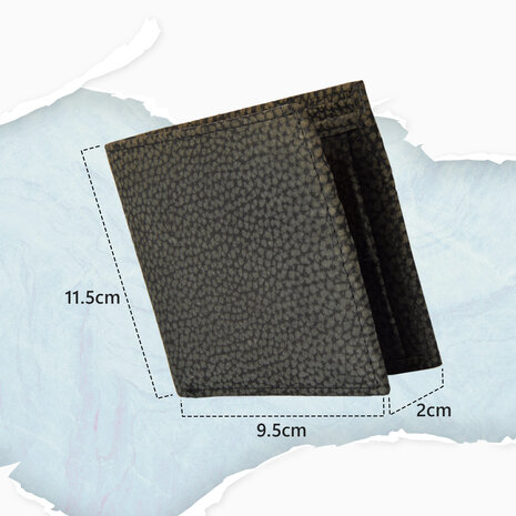 Merkloos Premium Black/Grey Leather Wallet for Women and Men’s Card Holder | 11.5cm Length | 2cm Height | 9.5cm Width | 3 Card Slots | 2 Spacious Bill Compartments | Coin Pouch Purse | 2 Hidden Pockets | Ideal Purse To Gift Merkloos Premium Black/Grey Leather Wallet for Women and Men’s Card Holder | 11.5cm Length | 2cm Height | 9.5cm Width | 3 Card Slots | 2 Spacious Bill Compartments | Coin Pouch Purse | 2 Hidden Pockets | Ideal Purse To Gift