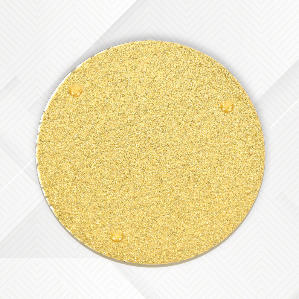 Merkloos Elegant White and Gold Round Glass Coasters | 10cm Diameter | 1cm Height | Perfect as Elegant Candle Holders | Glass Coasters for Table Decorations