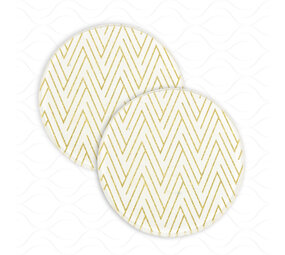 Merkloos Glazen Kaarshouders| Set Van 2 | Rond Onderzetters  | Wit Met Gouden Ornamenten Woondecoratie | 10cm Diameter | 1cm Hoog | Kaarshouder Goud Voor Keuken, Huis, Kantoor, Bar & Restaurant Merkloos Glazen Kaarshouders| Set Van 2 | Rond Onderzetters  | Wit Met Gouden Ornamenten Woondecoratie | 10cm Diameter | 1cm Hoog | Kaarshouder Goud Voor Keuken, Huis, Kantoor, Bar & Restaurant