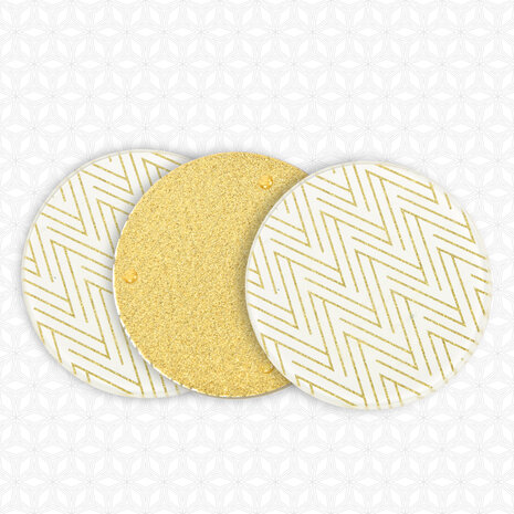 Merkloos Design Glass Coasters for Drinks | White With Gold Ornaments | Round 10cm Diameter | Set of 3 | Absorbent, Reusable Pan Coasters | Ideal for Coffee, Bar, Kitchen | Elegant Table Decorations Merkloos Design Glass Coasters for Drinks | White With Gold Ornaments | Round 10cm Diameter | Set of 3 | Absorbent, Reusable Pan Coasters | Ideal for Coffee, Bar, Kitchen | Elegant Table Decorations