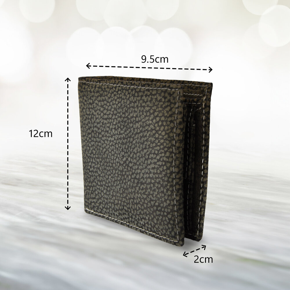 Merkloos Elevate Your Essentials: Sleek Men's Leather Wallet | 12cm x 9.5cm x 2cm | Multi-Functional Card Holder Wallet With 8 Slots | 3 Compartments & More | Stylish Black/Grey Card Wallet For Modern Gentleman Merkloos Elevate Your Essentials: Sleek Men's Leather Wallet | 12cm x 9.5cm x 2cm | Multi-Functional Card Holder Wallet With 8 Slots | 3 Compartments & More | Stylish Black/Grey Card Wallet For Modern Gentleman