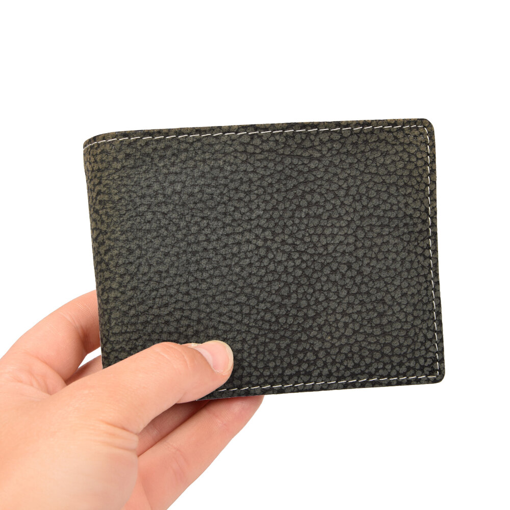 Merkloos Elevate Your Essentials: Sleek Men's Leather Wallet | 12cm x 9.5cm x 2cm | Multi-Functional Card Holder Wallet With 8 Slots | 3 Compartments & More | Stylish Black/Grey Card Wallet For Modern Gentleman Merkloos Elevate Your Essentials: Sleek Men's Leather Wallet | 12cm x 9.5cm x 2cm | Multi-Functional Card Holder Wallet With 8 Slots | 3 Compartments & More | Stylish Black/Grey Card Wallet For Modern Gentleman