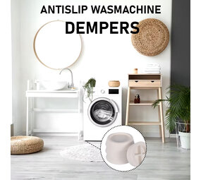 Discountershop Discountershop® Vibration dampers | 4 Set | Washing machine vibration dampeners | 165 grams | White | plastic | Non-slip | 6.5cm*2cm Discountershop Discountershop® Vibration dampers | 4 Set | Washing machine vibration dampeners | 165 grams | White | plastic | Non-slip | 6.5cm*2cm
