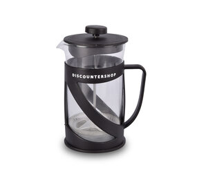 Discountershop Koffie en theezetapparaat | zwart&transparente | 600 ml | kunststof & glas | Theemachine | Theemaker | 17cm*9cm