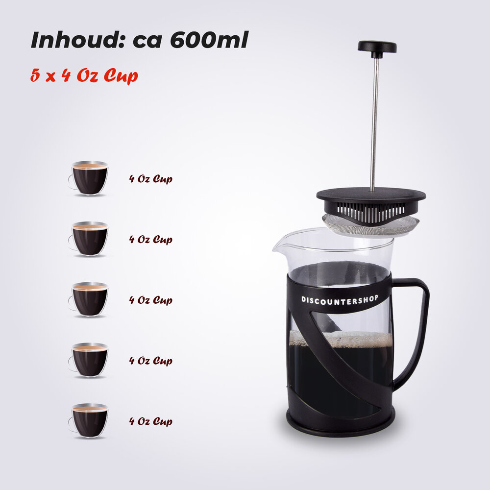 Discountershop Coffee and tea maker | black&transparent | 600ml | plastic & glass | Tea machine | Tea maker | 17cm*9cm Discountershop Coffee and tea maker | black&transparent | 600ml | plastic & glass | Tea machine | Tea maker | 17cm*9cm