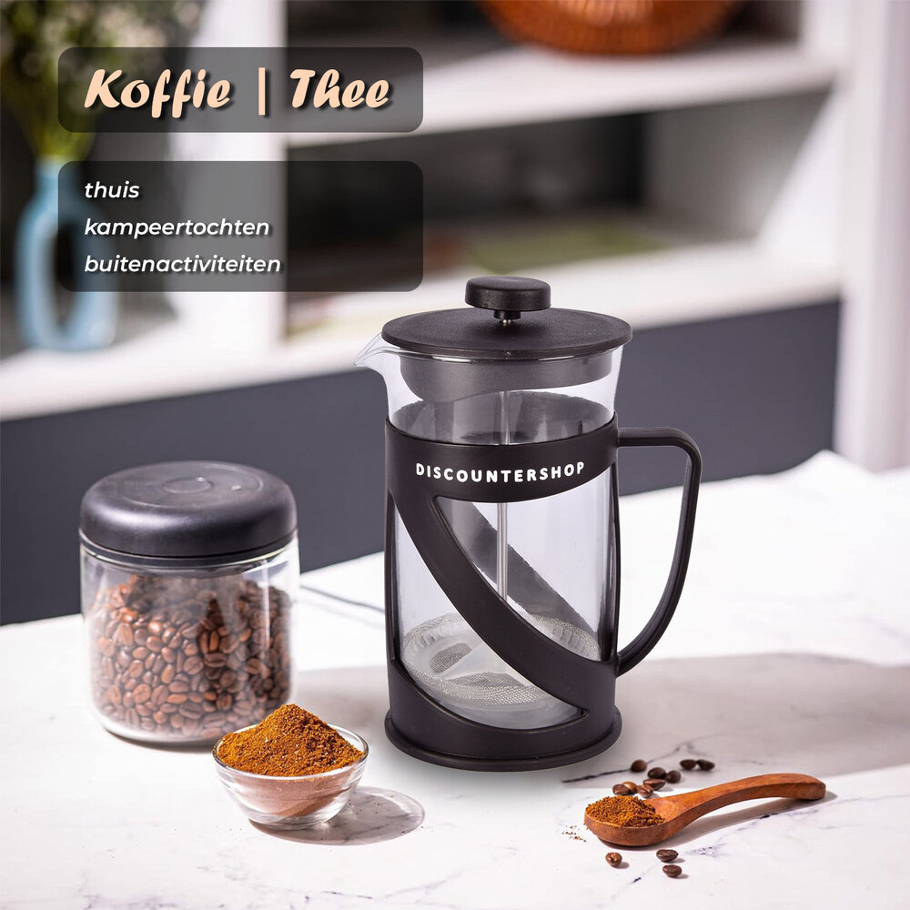 Discountershop Coffee and tea maker | black&transparent | 600ml | plastic & glass | Tea machine | Tea maker | 17cm*9cm Discountershop Coffee and tea maker | black&transparent | 600ml | plastic & glass | Tea machine | Tea maker | 17cm*9cm