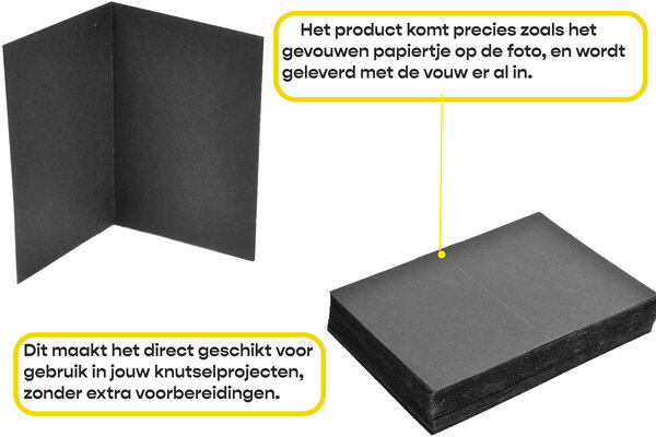 Merkloos Hobby Paper | 100 Sheets Black | Drawing Paper | 19 x 14 cm | Scrapbook Paper | Perfect for Card Making, Origami, Scrapbooking Merkloos Hobby Paper | 100 Sheets Black | Drawing Paper | 19 x 14 cm | Scrapbook Paper | Perfect for Card Making, Origami, Scrapbooking