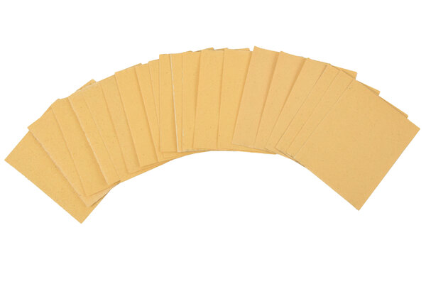 Merkloos Schuurpapier Set - 30 Stuks | Schuurmaterialen voor Volwassenen | Fijn, Grof, Metaal- en Meubel Schuurpapier | 9.30x20 cm | Beige