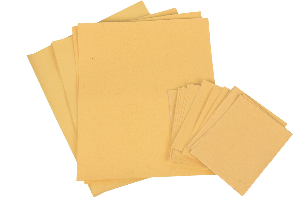 Merkloos Sandpaper Set - 30 Pieces | Sanding Materials for Adults | Fine, Coarse, Metal and Furniture Sandpaper | 9.30x20 cm | Beige