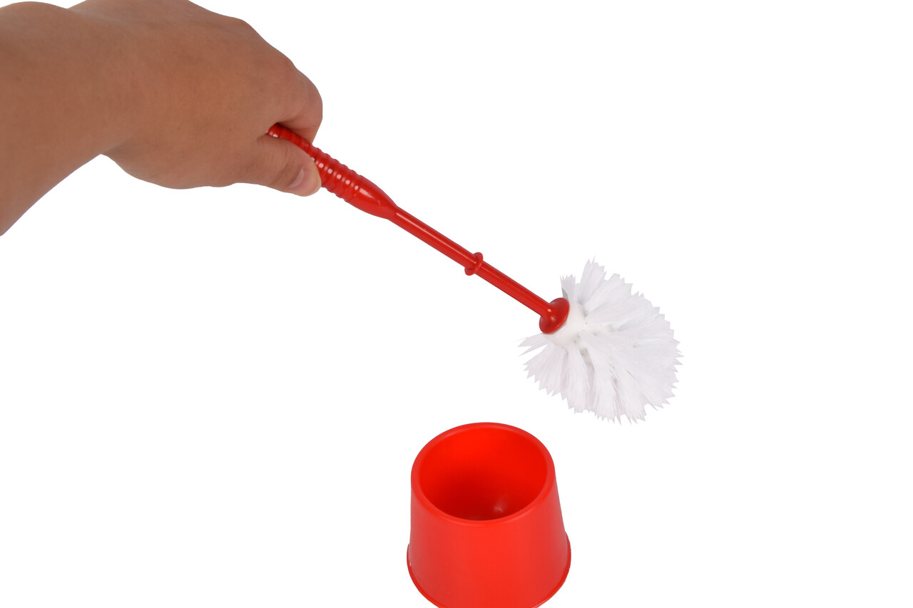 Merkloos Toilet brush - Toilet brush plastic -Toilet brush in holder - Toilet brush holder - Toilet brush - brush - Stainless -Red Merkloos Toilet brush - Toilet brush plastic -Toilet brush in holder - Toilet brush holder - Toilet brush - brush - Stainless -Red