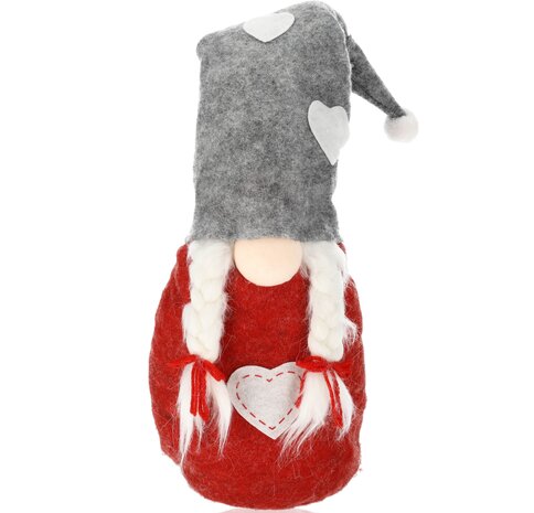 Discountershop Scandinavische Kerstkabouter - Hoogte 71 cm - Zacht Gnoom Kabouter Kopen voor Kerst