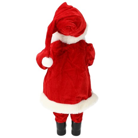 Discountershop Santa Claus Figurine - Height 45 cm - Red Christmas Decorations Online - Use in Christmas or Sinterklaas