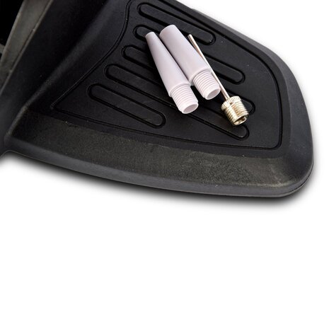 Merkloos Upright Bicycle Pump with Pressure Gauge and Adapters - 8 Bar - Plastic and Metal - Orange and Black - 63cmx10cm Merkloos Upright Bicycle Pump with Pressure Gauge and Adapters - 8 Bar - Plastic and Metal - Orange and Black - 63cmx10cm