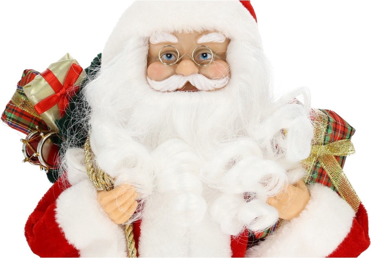 Discountershop Kerstman Pop Rood - Kerstman met Muts - Perfecte Kerstversiering voor Kerst 2024.