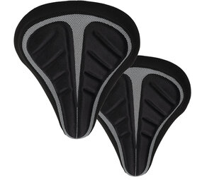 Discountershop 2x Durable Bicycle Saddle Cover made of Black Polyester - Protection for Bicycle Saddles - 29x20x2.5 cm Discountershop 2x Durable Bicycle Saddle Cover made of Black Polyester - Protection for Bicycle Saddles - 29x20x2.5 cm