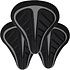 3x Durable Bicycle Saddle Cover made of Black Polyester - Protection for Bicycle Saddles - 29x20x2.5 cm 3x Durable Bicycle Saddle Cover made of Black Polyester - Protection for Bicycle Saddles - 29x20x2.5 cm