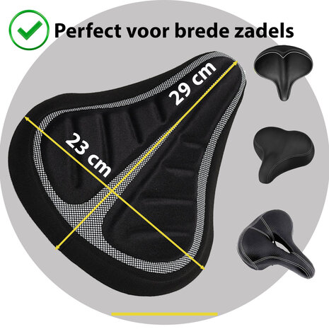 Discountershop 4x Durable Bicycle Saddle Cover made of Black Polyester - Protection for Bicycle Saddles - 29x20x2.5 cm Discountershop 4x Durable Bicycle Saddle Cover made of Black Polyester - Protection for Bicycle Saddles - 29x20x2.5 cm