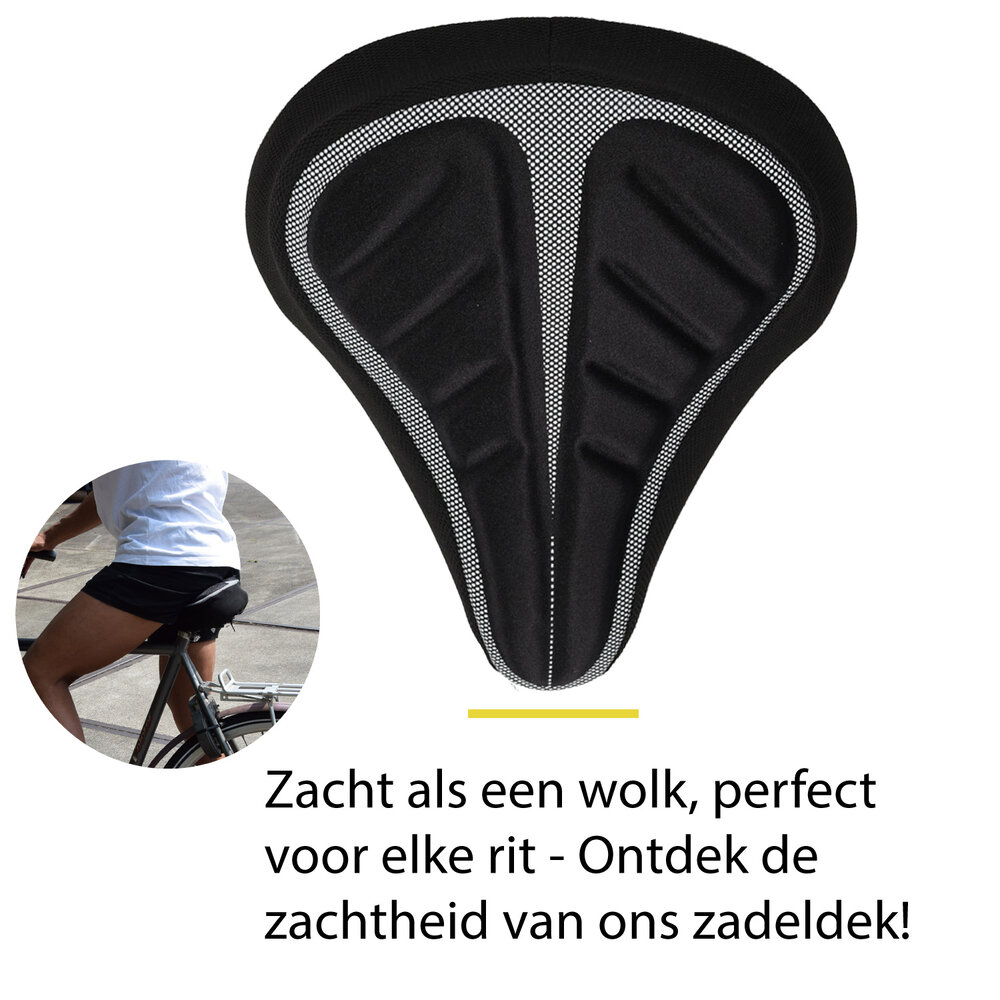 Discountershop 4x Durable Bicycle Saddle Cover made of Black Polyester - Protection for Bicycle Saddles - 29x20x2.5 cm Discountershop 4x Durable Bicycle Saddle Cover made of Black Polyester - Protection for Bicycle Saddles - 29x20x2.5 cm