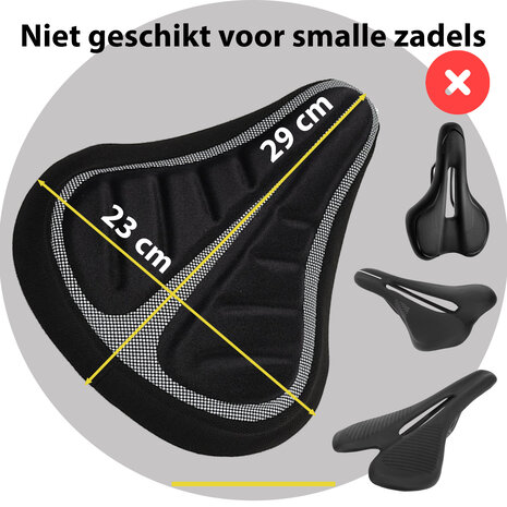 Discountershop 4x Durable Bicycle Saddle Cover made of Black Polyester - Protection for Bicycle Saddles - 29x20x2.5 cm Discountershop 4x Durable Bicycle Saddle Cover made of Black Polyester - Protection for Bicycle Saddles - 29x20x2.5 cm