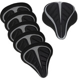 Discountershop 5x Durable Bicycle Saddle Cover made of Black Polyester - Protection for Bicycle Saddles - 29x20x2.5 cm Discountershop 5x Durable Bicycle Saddle Cover made of Black Polyester - Protection for Bicycle Saddles - 29x20x2.5 cm