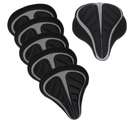 Discountershop 5x Durable Bicycle Saddle Cover made of Black Polyester - Protection for Bicycle Saddles - 29x20x2.5 cm Discountershop 5x Durable Bicycle Saddle Cover made of Black Polyester - Protection for Bicycle Saddles - 29x20x2.5 cm
