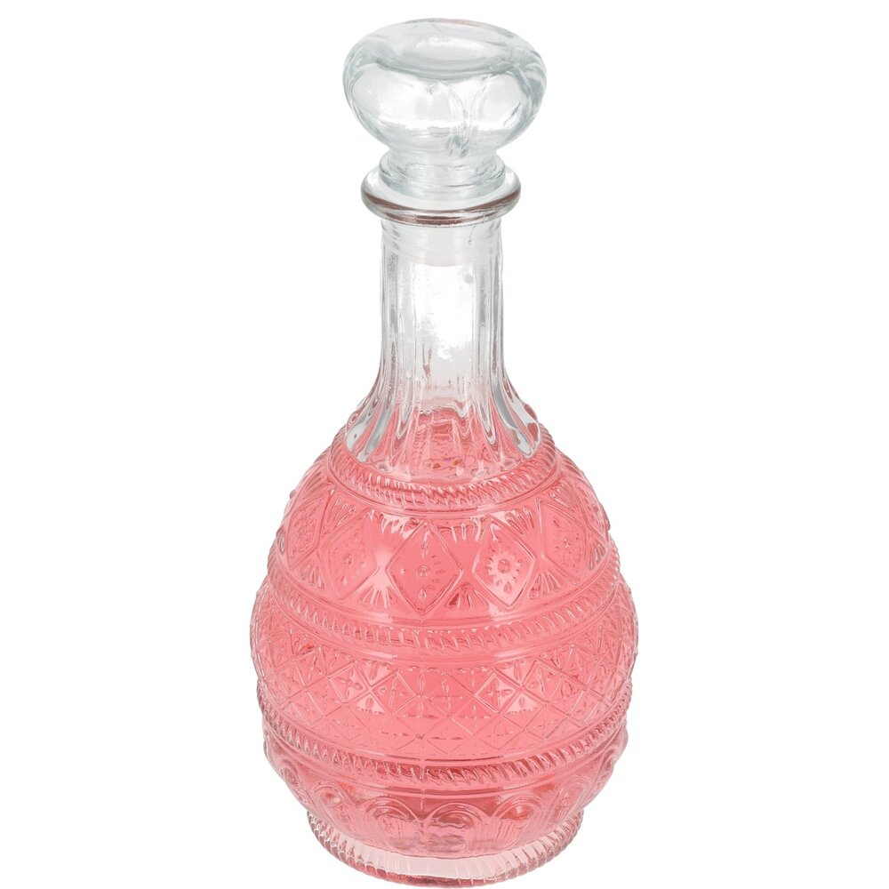 Discountershop Kristallen Karaffen Set van 2 - Wijnkaraffen Decanteer 1 Liter Elk - Loodvrije Karaf voor Rode Wijn, Whisky, Bourbon & Meer