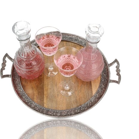 Discountershop Crystal Wine Decanter Set of 2 - Crystal Decanter 1 Liter - Glass Decanter for Wine, Whiskey, Liquor, Bourbon, Vodka & More Discountershop Crystal Wine Decanter Set of 2 - Crystal Decanter 1 Liter - Glass Decanter for Wine, Whiskey, Liquor, Bourbon, Vodka & More