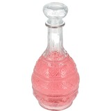 Discountershop Whiskey karaf 1 Liter - klassieke whiskey decanter glazen karaf voor whisky, bourbon, likeur - limonade luxe karaf geschenken - feestelijk