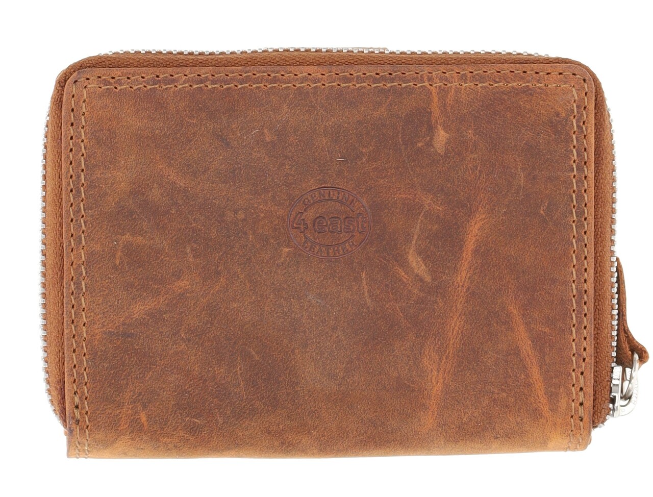 4 East Portemonnee Heren - Portemonnee Dames - Camel - Unisex Portemonnee met Rits - RFID Anti-Skim - 13,5x10 cm  - 6 Pasjeshouder 4 East Portemonnee Heren - Portemonnee Dames - Camel - Unisex Portemonnee met Rits - RFID Anti-Skim - 13,5x10 cm  - 6 Pasjeshouder
