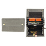 4 East Leather Catering Wallet - Horeca Catering Wallet - Men & Women - RFID - 14 Card Holder & Coin Pocket - Gray 4 East Leather Catering Wallet - Horeca Catering Wallet - Men & Women - RFID - 14 Card Holder & Coin Pocket - Gray