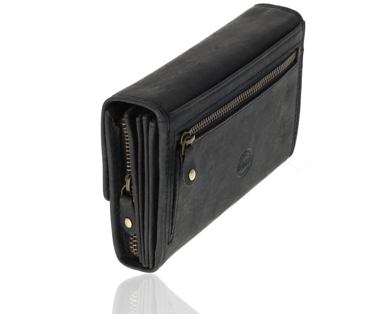 4 East Genuine Leather Waiter Wallet - Catering Wallet with Zipper Pocket - 16 Credit Card Slots - RFID Protection 4 East Genuine Leather Waiter Wallet - Catering Wallet with Zipper Pocket - 16 Credit Card Slots - RFID Protection