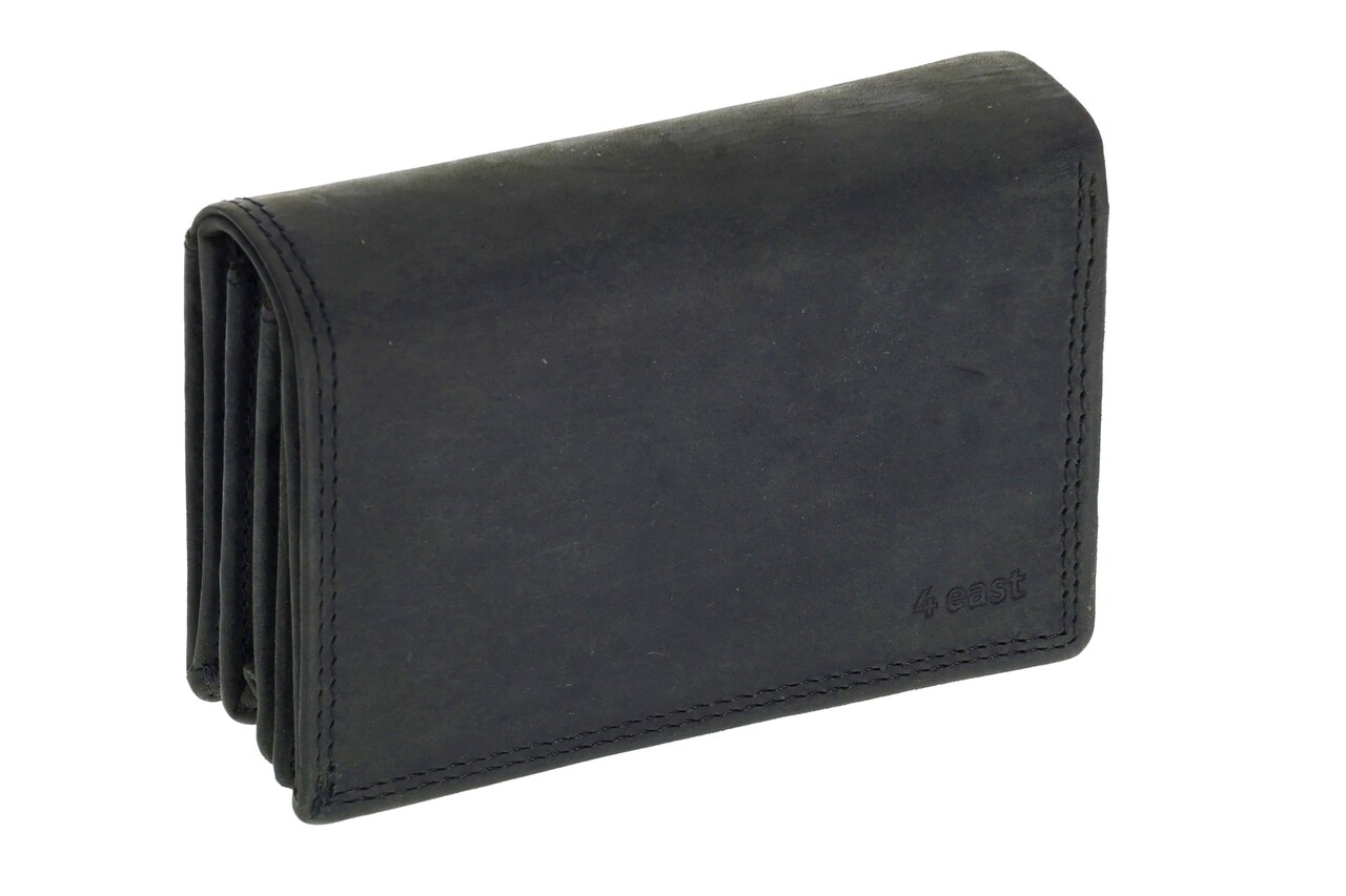 4 East RFID Wallet | Buffalo leather | 14 Passes | Coin compartment | Press studs | Buffalo leather | Money Exchange | 8.5x12.5x3cm 4 East RFID Wallet | Buffalo leather | 14 Passes | Coin compartment | Press studs | Buffalo leather | Money Exchange | 8.5x12.5x3cm