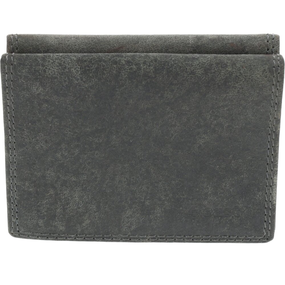 4 East Trifold Wallet in Gray with Genuine Leather - Compact Size - 4 East - 9.5x8x2.5cm - 6 Credit card compartments - 2 compartments inside - 1 compartment for coins. 4 East Trifold Wallet in Gray with Genuine Leather - Compact Size - 4 East - 9.5x8x2.5cm - 6 Credit card compartments - 2 compartments inside - 1 compartment for coins.