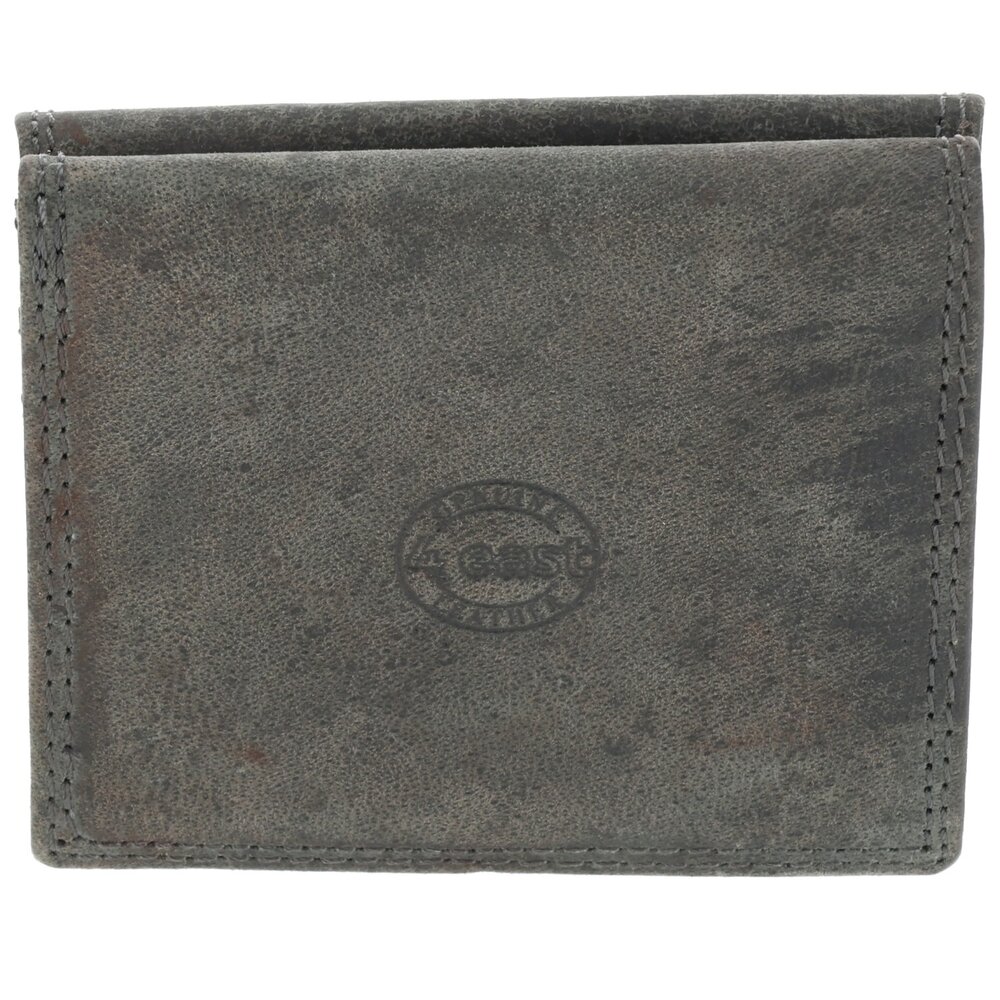 4 East Trifold Wallet in Gray with Genuine Leather - Compact Size - 4 East - 9.5x8x2.5cm - 6 Credit card compartments - 2 compartments inside - 1 compartment for coins. 4 East Trifold Wallet in Gray with Genuine Leather - Compact Size - 4 East - 9.5x8x2.5cm - 6 Credit card compartments - 2 compartments inside - 1 compartment for coins.