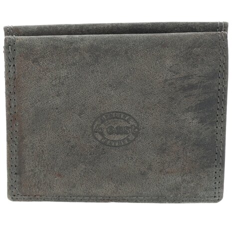 4 East Trifold Wallet in Gray with Genuine Leather - Compact Size - 4 East - 9.5x8x2.5cm - 6 Credit card compartments - 2 compartments inside - 1 compartment for coins. 4 East Trifold Wallet in Gray with Genuine Leather - Compact Size - 4 East - 9.5x8x2.5cm - 6 Credit card compartments - 2 compartments inside - 1 compartment for coins.