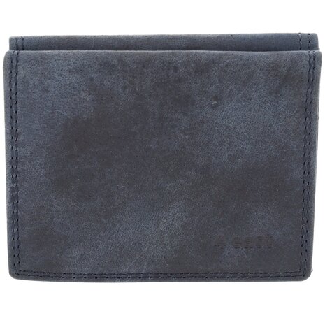 4 East Navy Blue Genuine Leather Crossbody and Shoulder Bag with Credit Card Holder - 2 Pockets, 1 Coin Pocket, 6 Credit Card Pockets for optimal organization