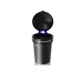 Merkloos Car Ashtray / Odorless Car Ashtray / With LED lighting / incl "FREE BATTERY" -Black Merkloos Car Ashtray / Odorless Car Ashtray / With LED lighting / incl "FREE BATTERY" -Black